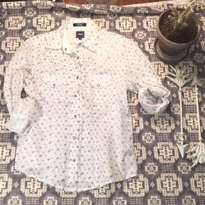 🌵 CRUEL GIRL 🌵 white button down western shirt